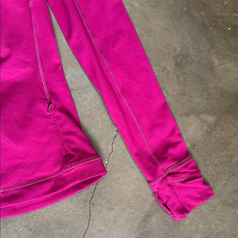 Lululemon It’s Rulu Run Long Sleeve Thumbholes Pink Women- size 4 - Picture 4 of 8